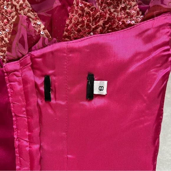 Pink Floral Sequin corset - Picture 8 of 8